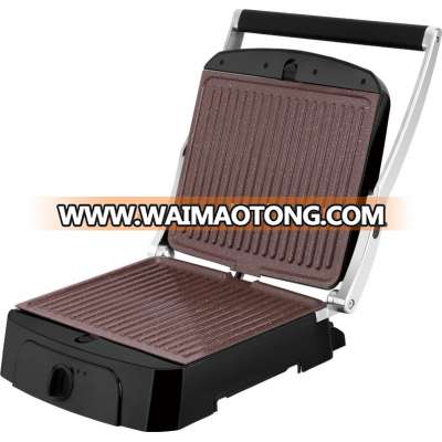 hot selling in Europe 4-slice electric household breakfast panini grill with removable plates